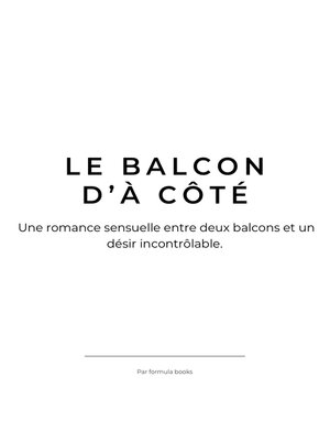 cover image of Le Balcon d'À Côté